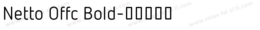 Netto Offc Bold字体转换